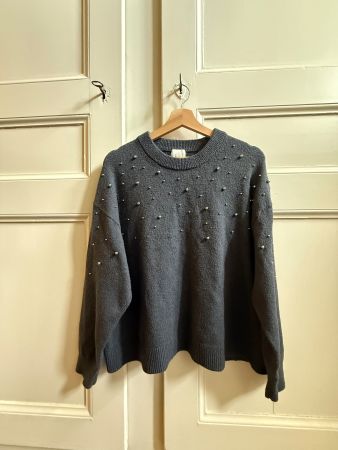 Pull H&M XL Gris Perle - Chaud et élégant