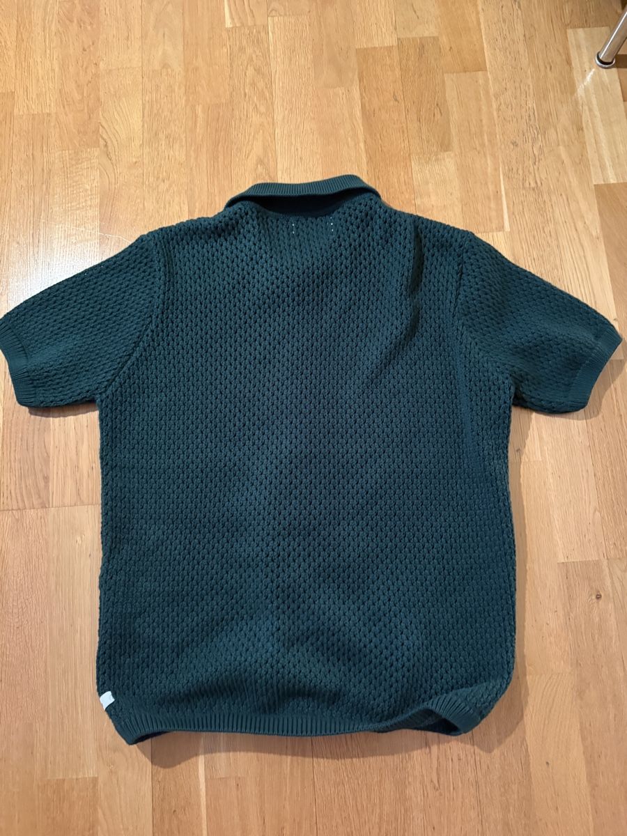 Camicie: Arte Green Knit Button-Down Shirt, Size L  – Usato da Zürich venduto da kuengka 1