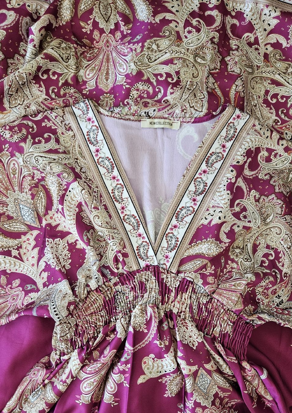 Vestiti: Robe rose fuchsia avec motifs  – Nuovo e nell'imballaggio originale da Nyon venduto da nay_y72c 2