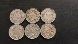 6 x 10 Rappen (1945 - 1961)