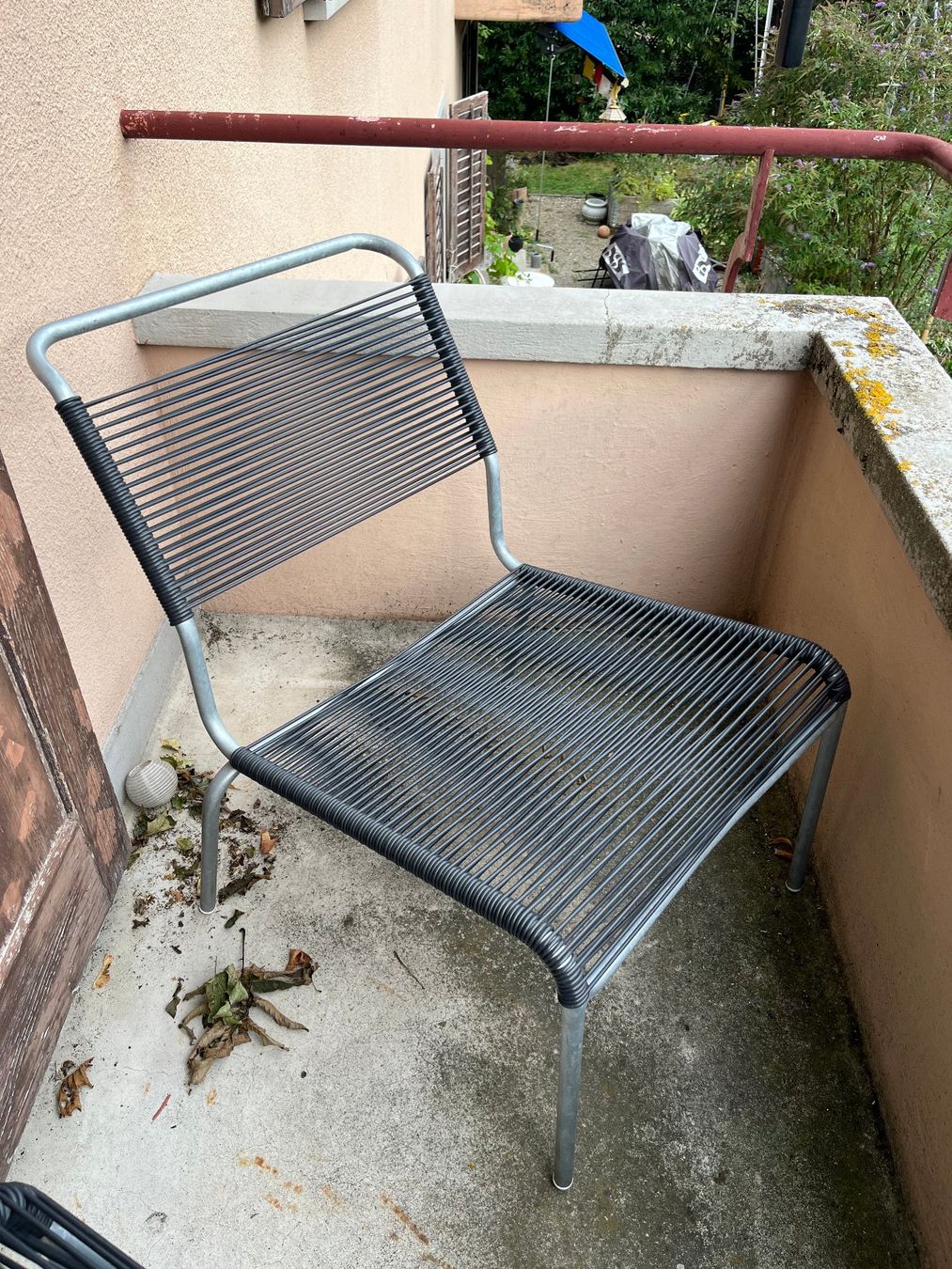 Schaffner Sedie: Schaffner Säntis Spaghetti-Gartenstühle – Usato da Winterthur venduto da n_l_h 2