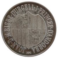 Andorra 10 Diners 1986 Silber