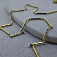 Exquisite Halskette in 585 Gelbgold