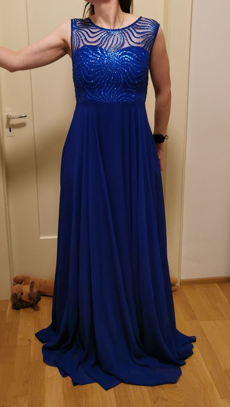 Kleider: Abendkleid royalblau Grösse 36 – Gebraucht aus Zeglingen von Vanillacoke