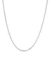 Edle Silberhalskette 925 rhodiniert (53 cm) - Neu