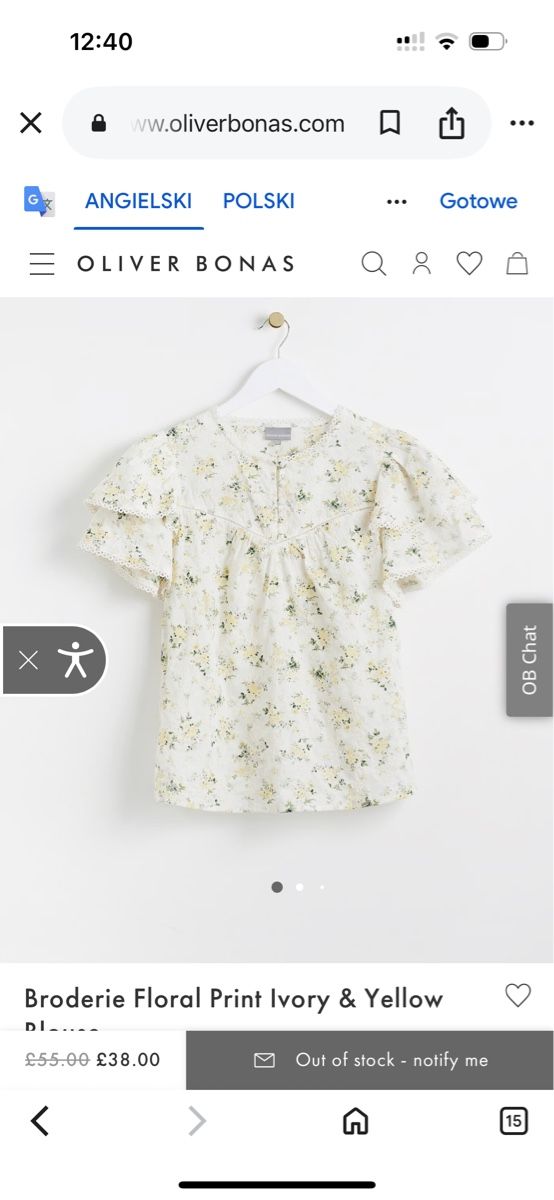 T-shirt: T-shirt OLIVIER BONAS taille 38 – Usato da Attalens venduto da Skorpionica