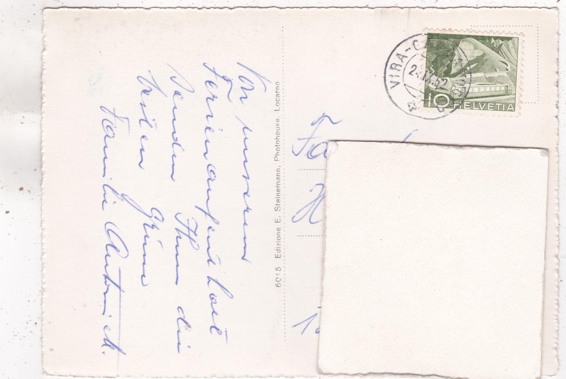 Cartoline postali: Magadino Lago Maggiore 1952 – Usato da Herisau venduto da Lisegrat2008 1
