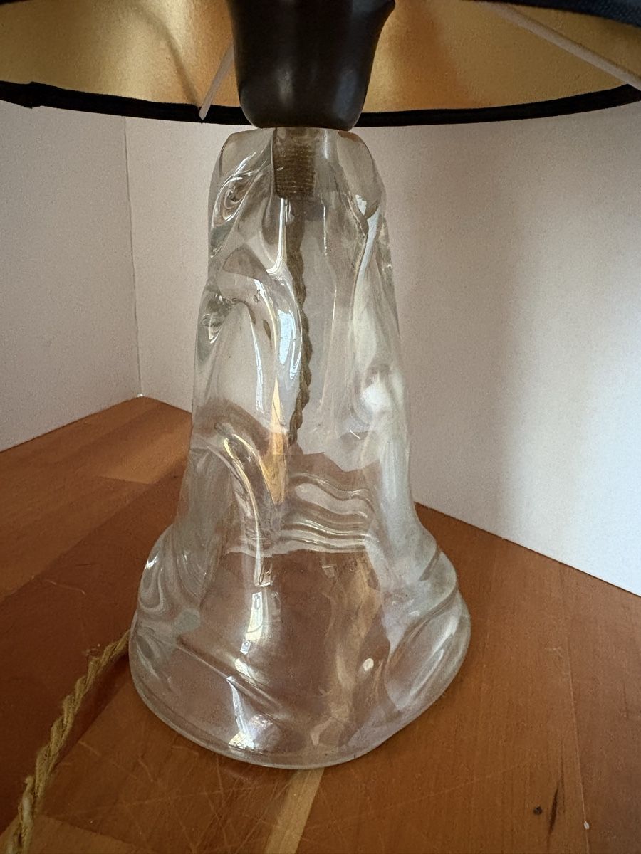 Lampade: antike Tischlampe mit Glasfuss – Usato da Rümlang venduto da resale35 1