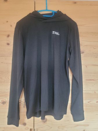 Neuer Mons Royale Damen Merino Hoodie, Schwarz, Grösse M