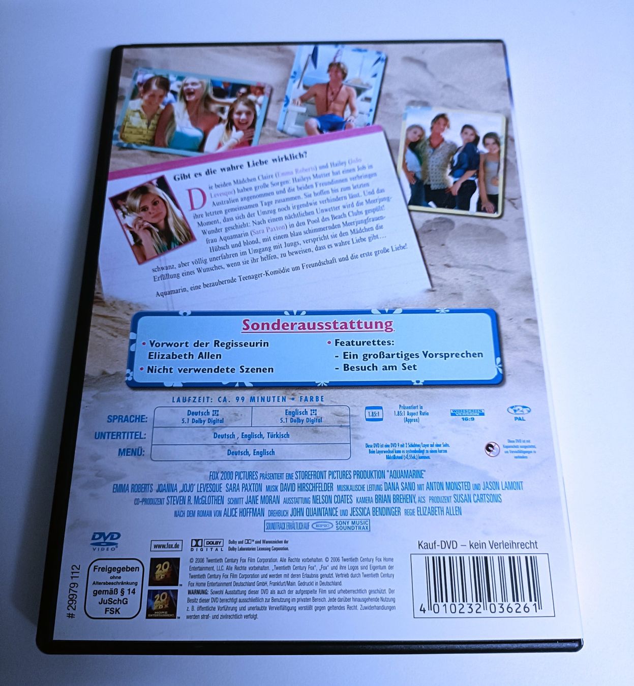 Tutti i DVDs: Aquamarin, Sommer, Sonne, Spass. – Usato da Köniz venduto da Filmzone 1
