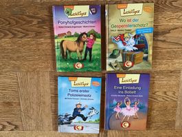 4 LeseTiger Bücher, Ponyhof Polizei Ballett Gespenst