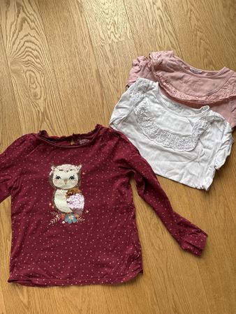 Lot de 3 T-shirts manches longues fille, taille 140