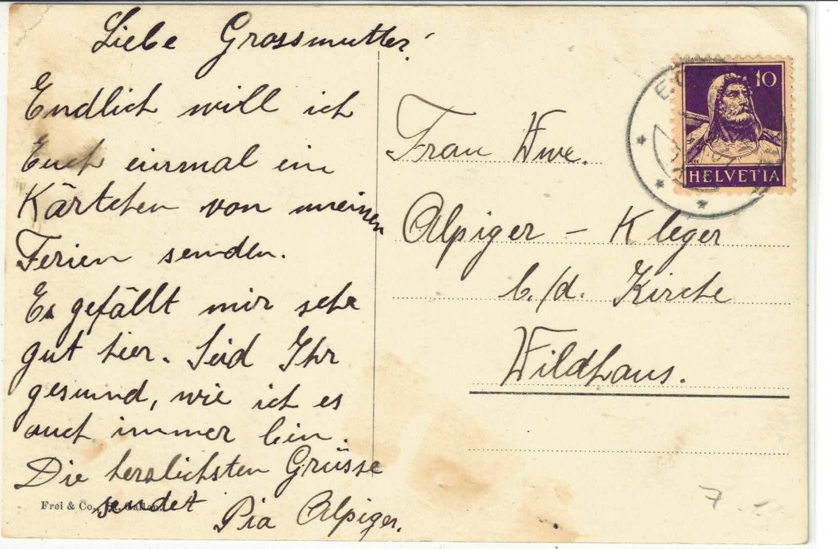 Cartoline postali: Eggersriet - Generalansicht – Usato da Ettingen venduto da Kartenplanet 1