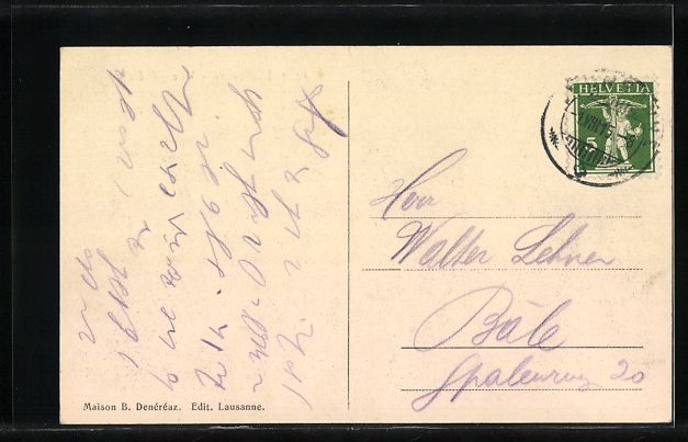 Cartoline postali: AK St. Ursanne, Vue générale, 1915 – Usato da Berlin venduto da bartko-reher 1