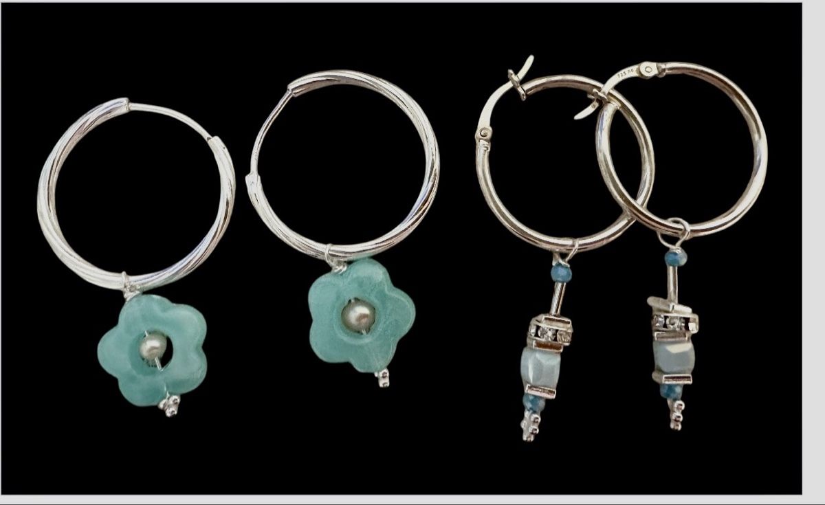 Orecchini pendenti & Orecchini a lobo: Ohrringe Creolen Türkis – Nuovo e nell'imballaggio originale da Niederglatt ZH venduto da Silberschmuck-design