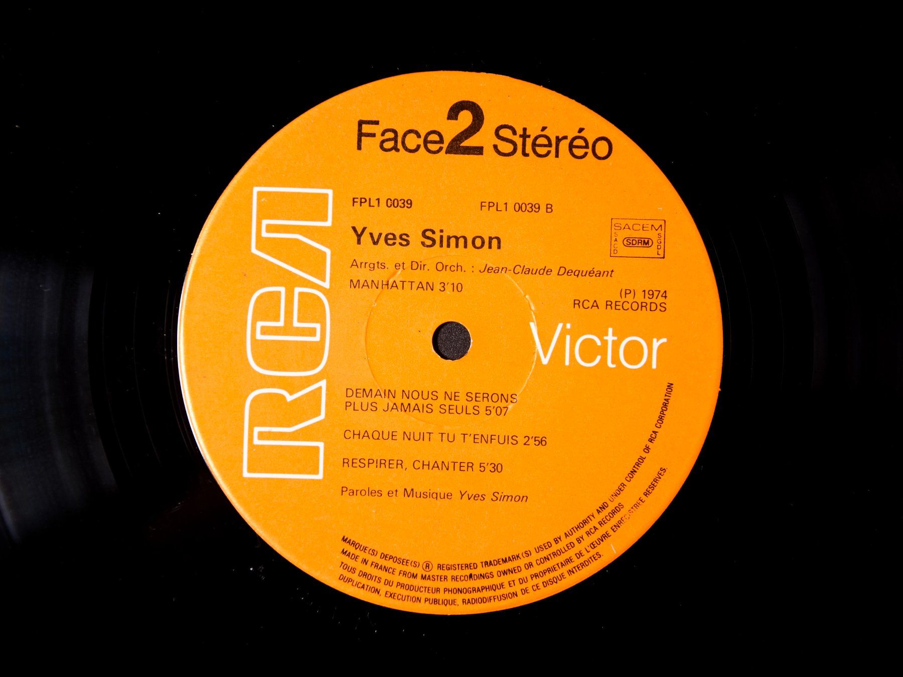 Dischi in vinile: Yves Simon - Respirer, chanter – Usato da Belmont-sur-Yverdon venduto da ag97 3