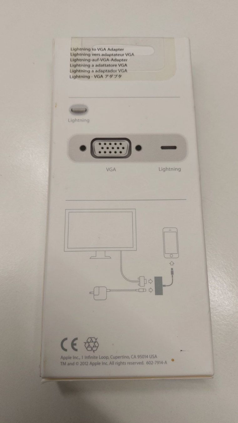 Apple Unità & Adattatore: Apple Lightning auf VGA Adapter – Nuovo e nell'imballaggio originale da Hellbühl venduto da 30R_R30 1