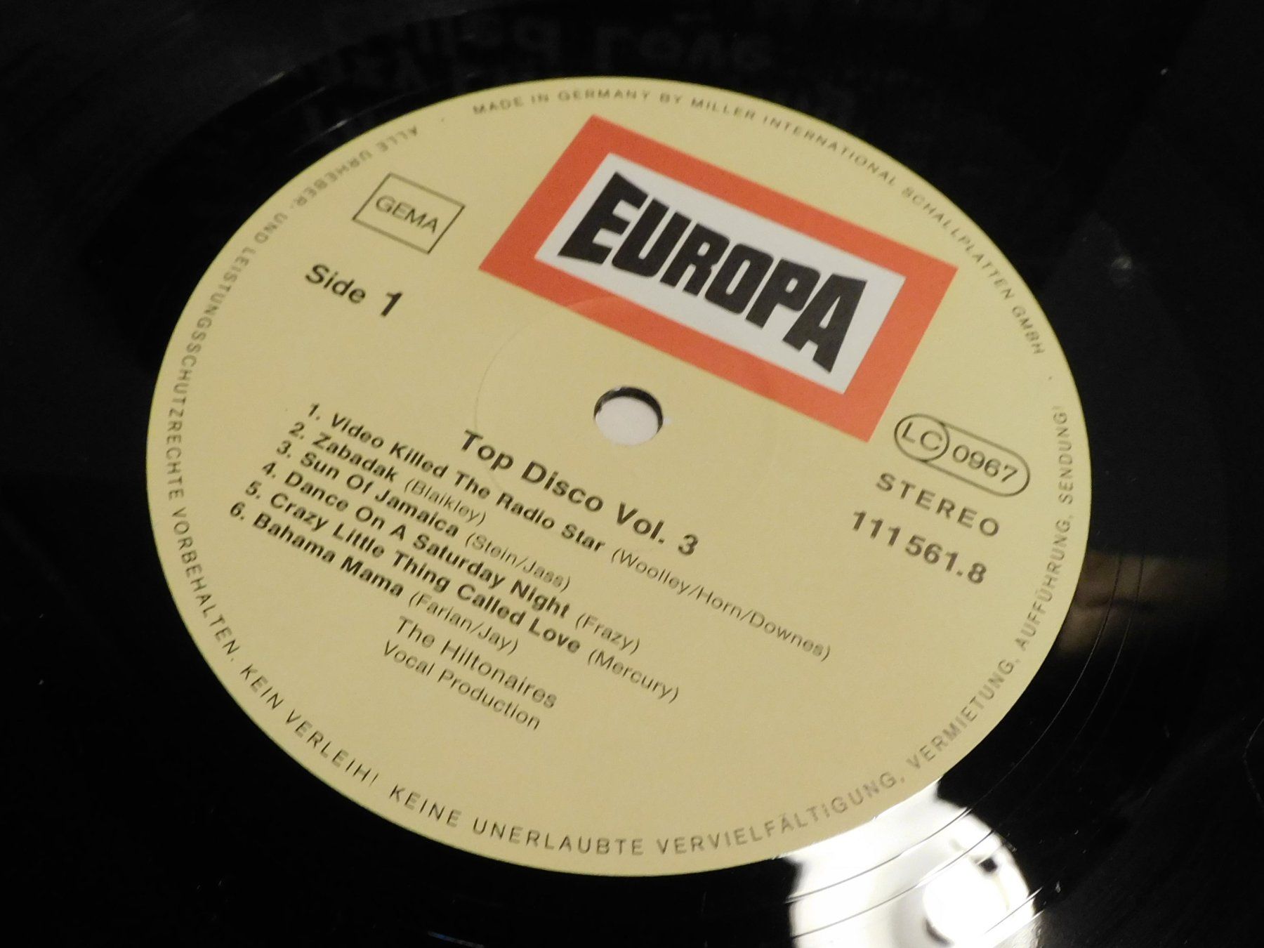 Dischi in vinile: LP Top Disco Video Killed - ect  -  Schallplatte    LP sind – Usato da Sursee venduto da 76 1