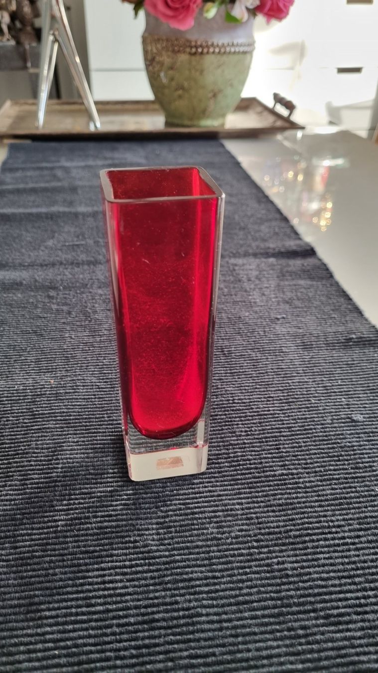 Murano Vasi & Recipienti: ROTE BLOCKVASE MURANO? – Usato da Locarno venduto da ICARO8 1