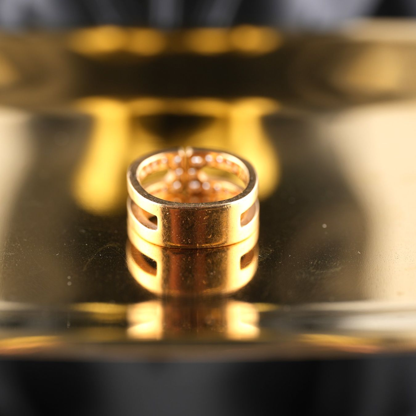 Anelli: Goldring 18K mit Diamanten – Usato da Basel venduto da Vip24 6