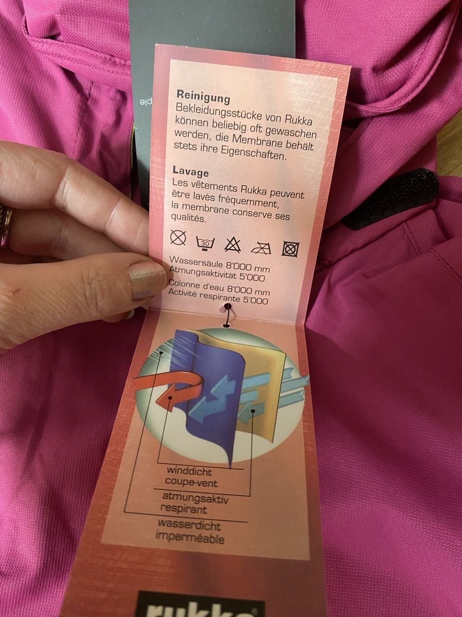 Rukka Giacche & Cappotti: Rukka Regenjacke Gr. 104 NEU – Nuovo e nell'imballaggio originale da Muri AG venduto da sonneblueme10 3