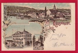 AK KÜSSNACHT LITHO, 1898