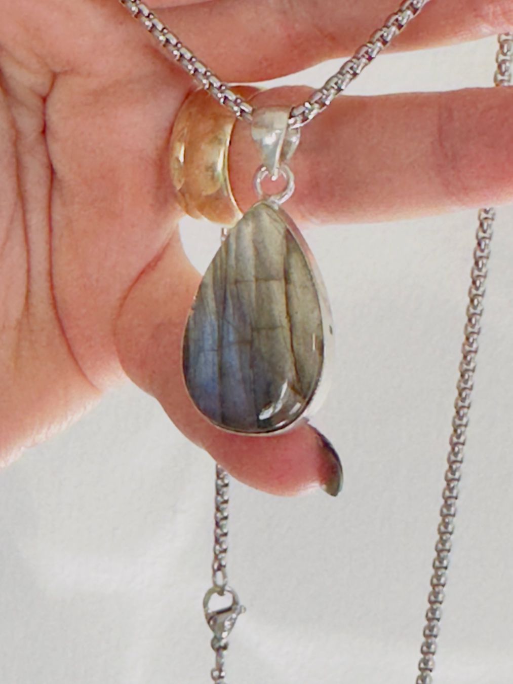 Catenine: Labradorite necklace – Nuovo e nell'imballaggio originale da Genève venduto da AGBERG 5