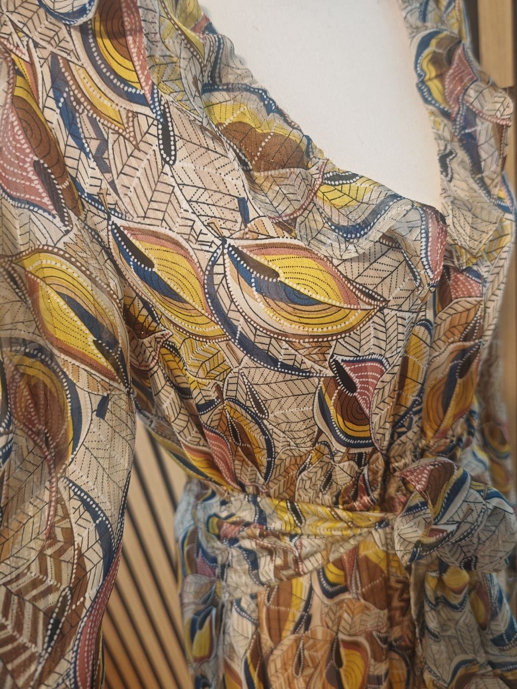 Robes: Kleid gemustert Grösse S neuwertig – Neuf (Voir description) à Heiden par Hepburn2 3