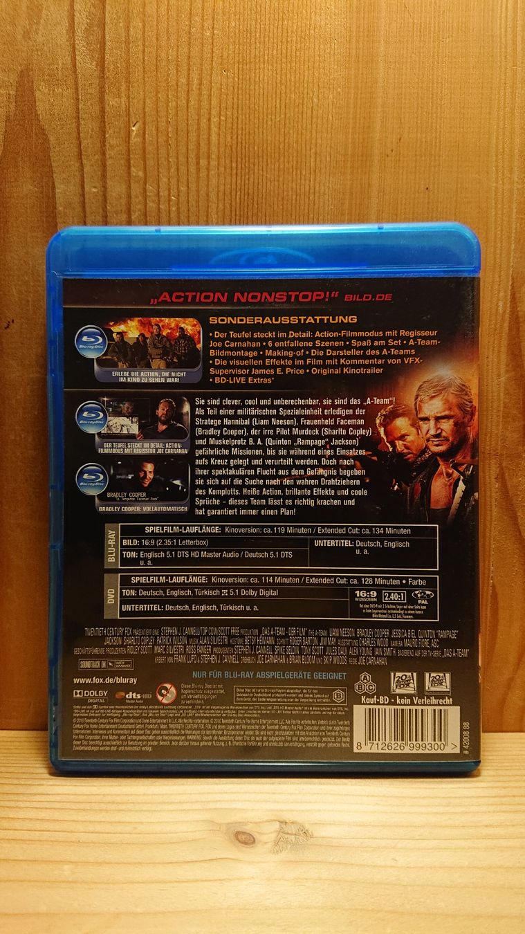 Tutti i DVDs: DAS A-TEAM Extended Cut Blu-Ray – Usato da Wilderswil venduto da Exebub 1