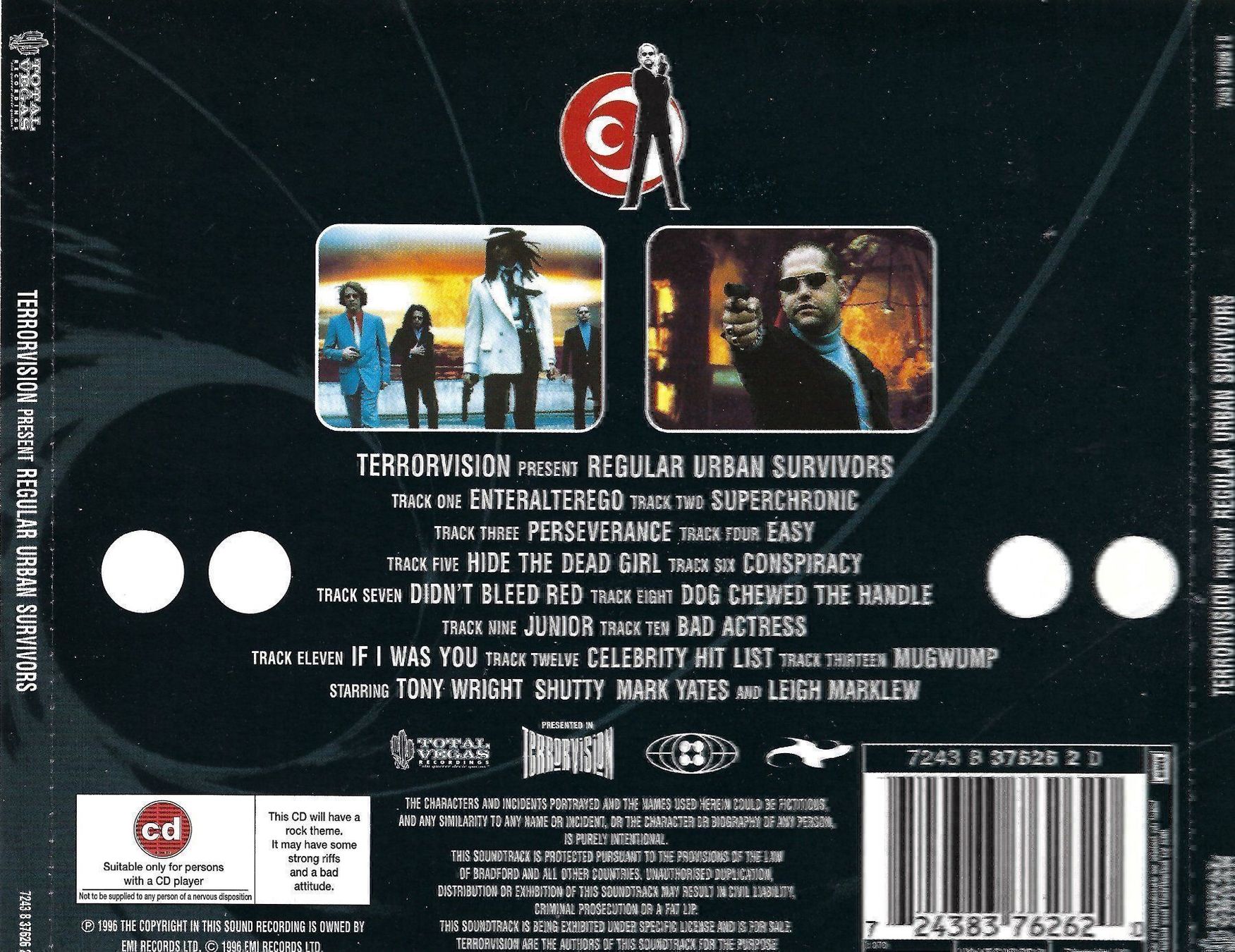 CD: CD: TERRORVISION-Regular Urban Survivors – Usato da Rotkreuz venduto da groeli69 1