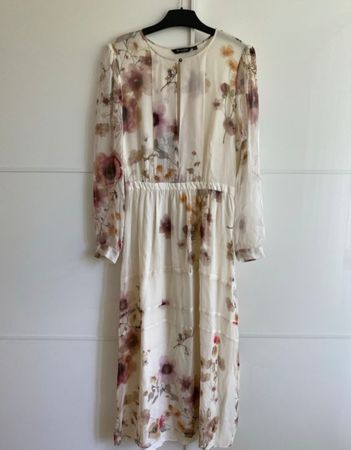 Massimo Dutti Kleid Gr. 34-36 Seide