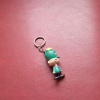 Schluesselanhaenger Figur BP gruen guter Zustand