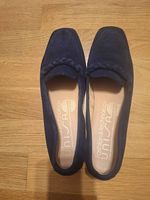 UNISA Suede Mokassins, Dunkelblau, Grösse 41, Neuwertig