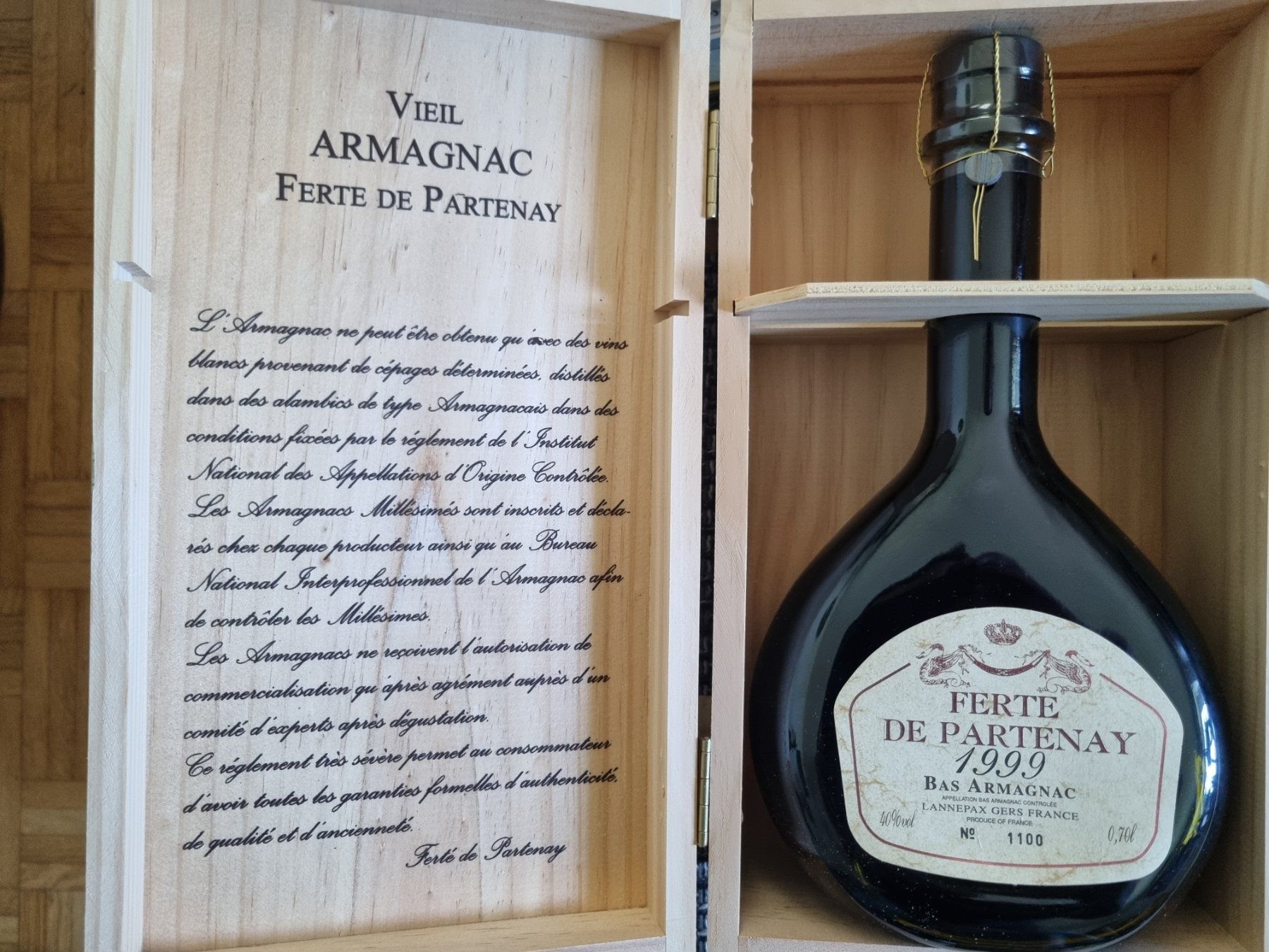Bevande alcoliche: Armagnac Ferte de Partenay 1999 – Usato da Winterthur venduto da fab_xwh7 1