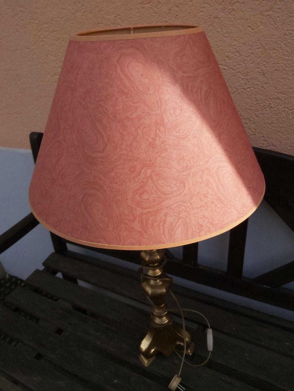 Lampade: Nostalgische, grosse, schwere Lampe – Usato da Winterthur venduto da Goldpipau 1