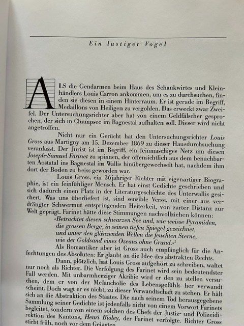 Libri: Willi Wottreng, Farinet, Lebensgeschichte, schönes Exemplar – Usato da Bern venduto da oregonzwei 5