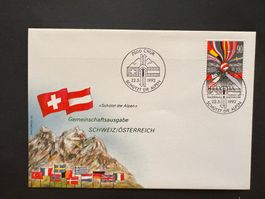 FDC Luxus 1992 Sondermarken Philswiss Spezialcouvert (R297)