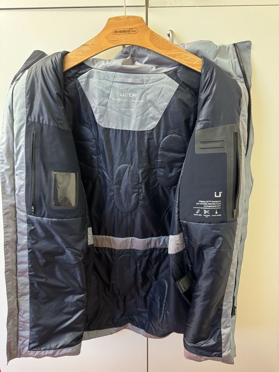 Jacken: Uber Daunen Winterjacke mit Kapuze, Grau, PrimaLoft, L – Neu (gemäss Beschreibung) aus Niederbipp von yar_tf6f 4