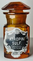 Seltene Apothekerflasche ATROPIN Um 1900 9cm