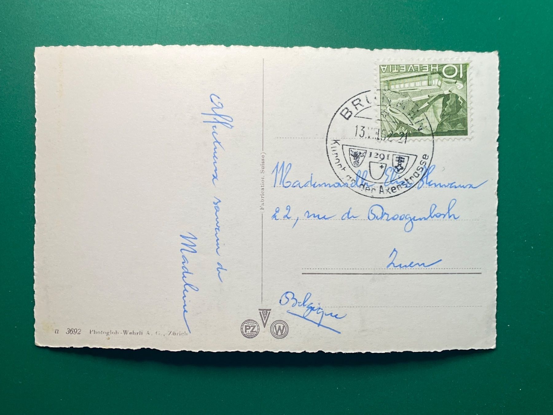 Cartoline postali: Brunnen, Hotel Waldstätterhof – Usato da Steg VS venduto da _vinci_ 1
