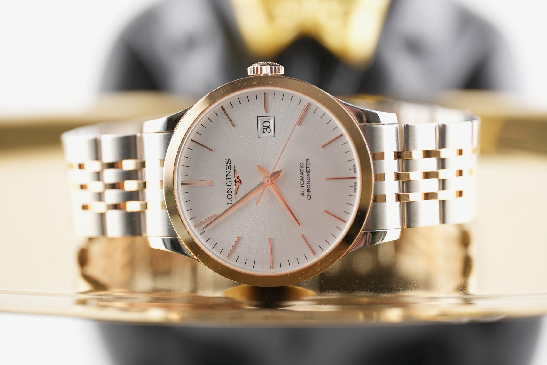 Longines Uhren: Longines Record Gold&Stahl Herrenuhr – Gebraucht aus Basel von Vip24 3