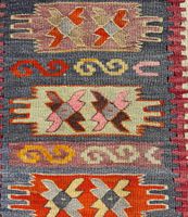 💚 ANTIKER KELIM TEPPICH 107 x 176cm 💚  SCHWEIZER SAMMLUNG