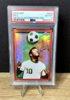2023 Leaf Pele Metallic Imaginations Red #/199 PSA 8