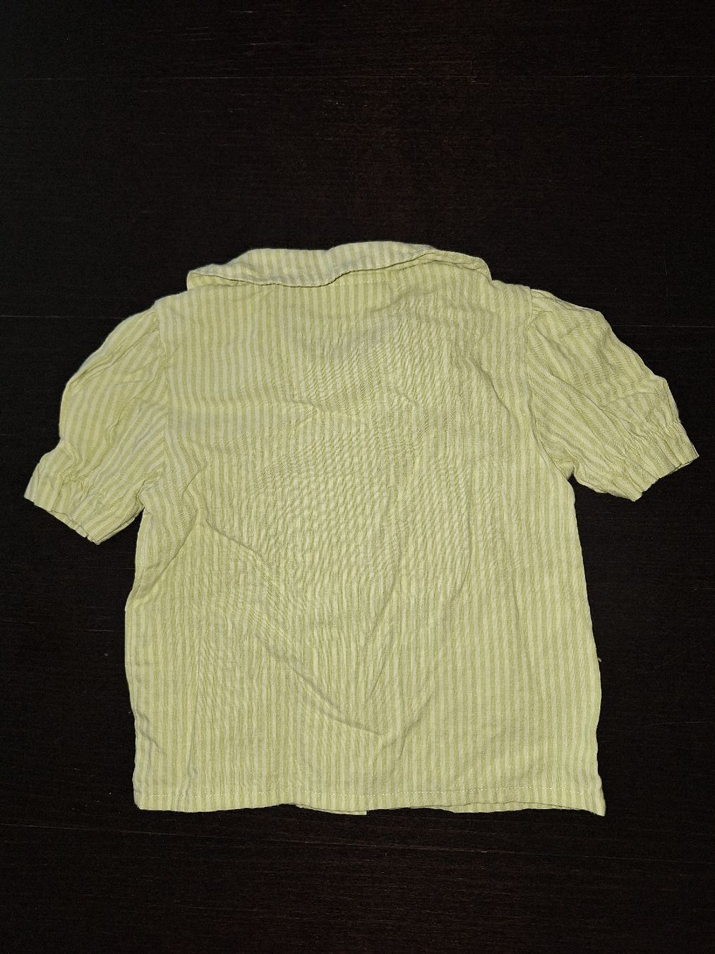 Camicie, Top & T-shirt: Giesswein Mädchenbluse hellgrün gestreift Gr. 68 – Usato da Winterthur venduto da mel_65g9 1