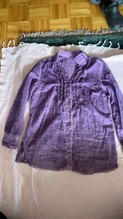 Chemise femme violette avec volants Gerry Weber