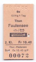 Schiff-Billette Thun - Faulensee