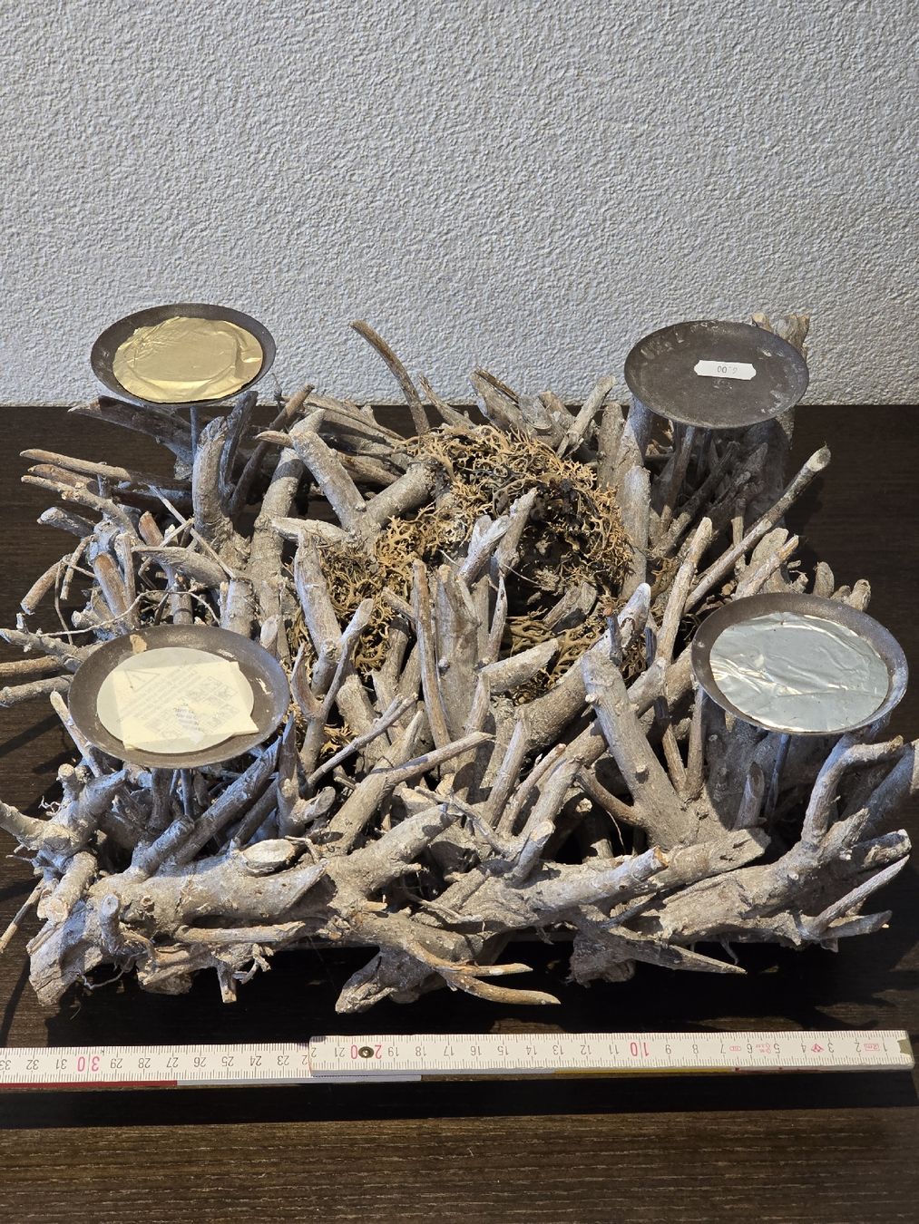 Alle Dekorationen: Adventskranz aus Holz – Gebraucht aus Morschach von Monikawi 2