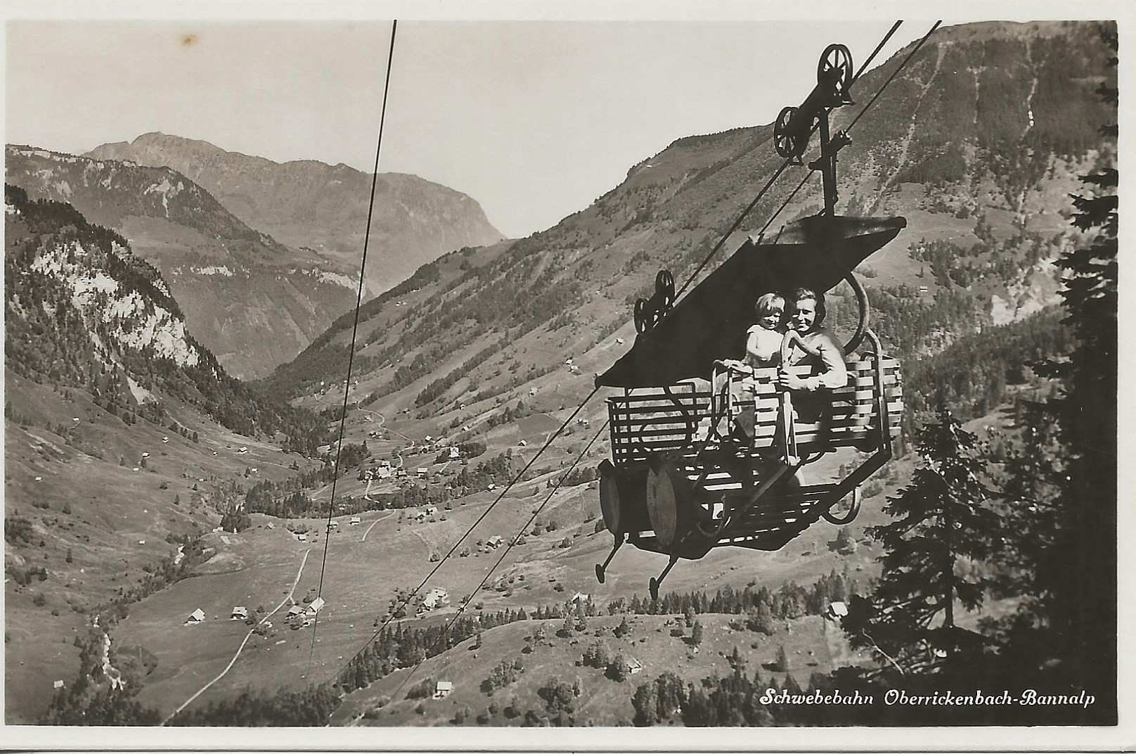 Cartoline postali: Oberrickenbach NW Oldtimer Luftseilbahn Bannalp Wassertank – Nuovo (secondo la descrizione) da Ennetmoos venduto da Ambuman 1