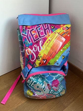 Kinder Rucksack SJ bunter Aufdruck bunte Muscheln