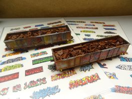 1.5 cm Graffiti-Motive auf Decalfolie